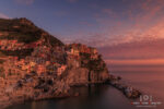 Brennender Himmel über Manarola