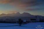 Ein kalter Morgen an der Wallfahrtskirche Wilparting